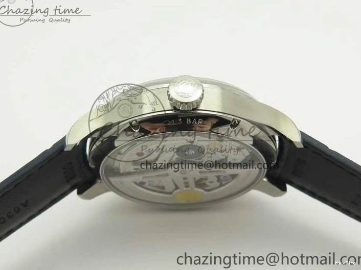 MIROTIME 0212 Affordable Portuguese Real PR Real Annual Calendar IW5035 ZF 1:1 Best Edition White Dial Blue Markers on Blue Leather Strap A 7143